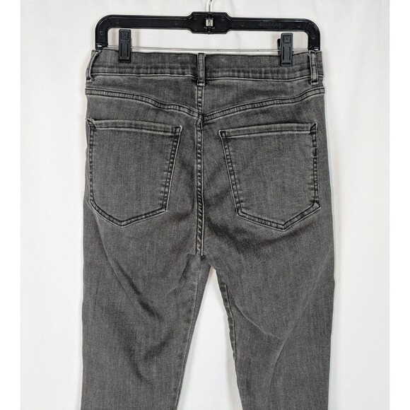 Express Leggings 8 Women's Black High Rise Ankle Length Soft Denim Stretch - Picture 4 of 7